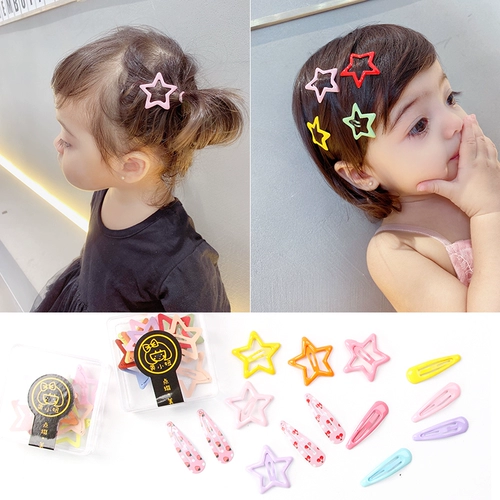 Базовая универсальная детская челка для девочек, заколка для волос, аксессуар для волос, в корейском стиле