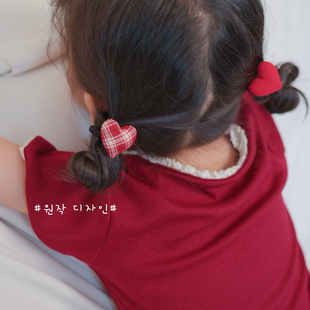 黄小妞儿童发饰女童弹力丸子头皮筋可爱百搭秋冬皮绳宝宝橡皮筋