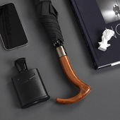 长柄拐杖伞自动大伞黑胶晴雨两用伞广告logo创意两用礼品伞新款