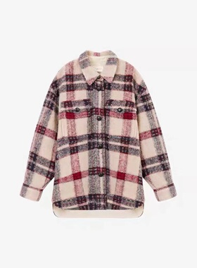 IS经典复古格纹羊毛针织外套NK2113