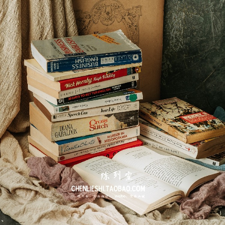 old decoration外文书装饰英文书古旧书家居橱窗装饰道具老旧古董