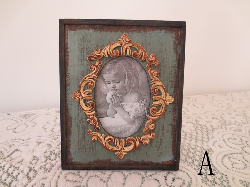 欧式美式法式乡村　复古仿做旧木质相框摆件|msdalam kategori Aksesori rumah, photo Frame/Frame - dari Buy2taobao.com untuk memberikan perkhidmatan ejen Taobao profesional membeli