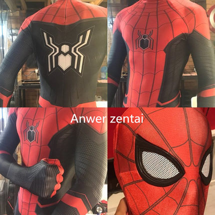 2019复联4 蜘蛛侠英雄远征 英雄归来3D立体印花cosplay连体紧身衣