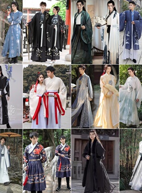 租男士古装伴郎服兄弟装古风宋制汉服成人男装出租唐制圆领袍租赁