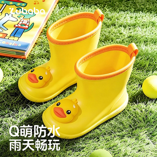 猪爸爸儿童雨鞋2025新款