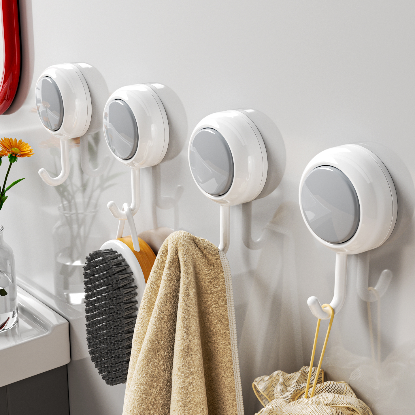 吸盘挂钩免打孔强力粘钩