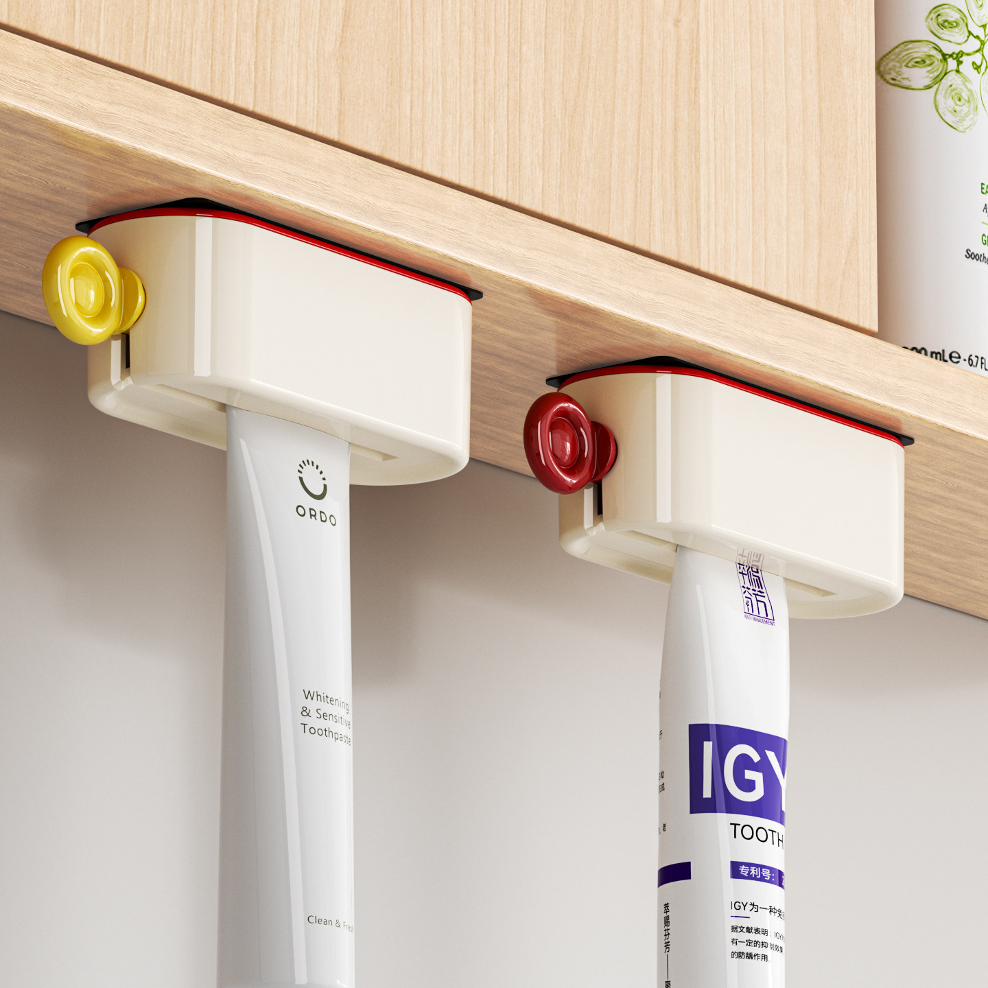 镜柜底磁吸挤牙膏神器壁挂浴室柜下洗面奶护手霜挤压夹儿童牙膏架,家庭/个人清洁工具,挤牙膏器,淘宝优惠券,粉丝福利购,淘宝优惠卷