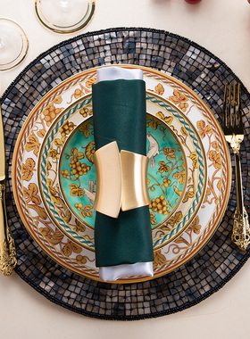 西餐餐盘套装高档牛排餐盘网红餐盘餐具组合轻奢牛排刀叉盘子套装