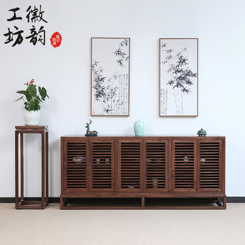 徽韵工坊新中式客厅储物柜餐边柜