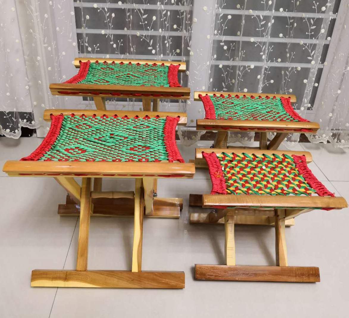 山东精品枣木折叠便携家用实木马扎凳子垂钓户外烧烤成人小板凳