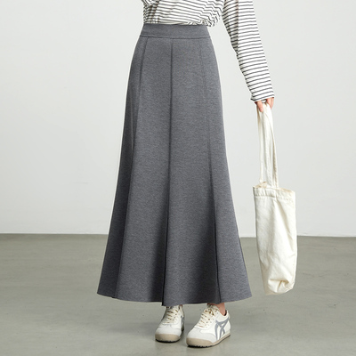 小个子鱼尾裙长裙女205秋季新款高腰显瘦西装半身裙a字裙包臀裙