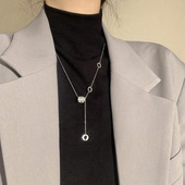 2024年新款 小蛮腰项链女高级感轻奢小众设计气质秋冬毛衣链配饰