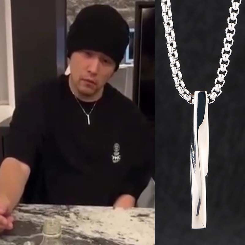 周杰伦同款钛钢项链男女蹦迪街头