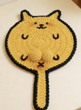 猫猫饼水杯垫手工diy材料包