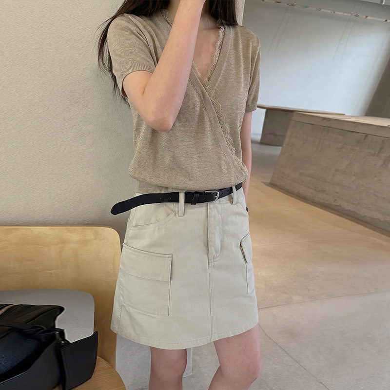 针织开衫女韩系天丝莱赛尔港味