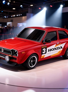 风火轮火辣小跑车红色本田思域跑车儿童玩具C4982合金车模