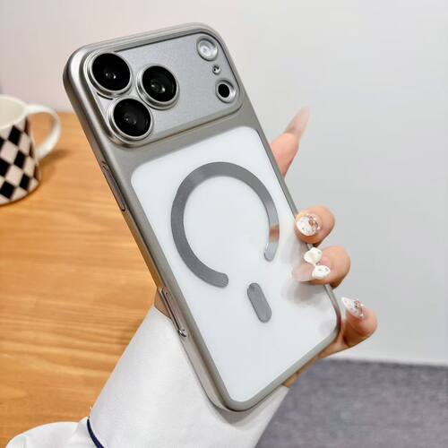 全包磨砂PC磁吸适用iPhone17Pro手机壳高级感苹果16/15/14ProMax自带镜头膜13Pro保护套男女12防摔日韩ins风