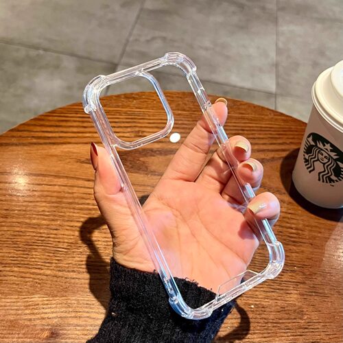 简约高级感适用苹果17手机壳iphone13/14透明16pro镜头全包max高透防摔15promax硅胶11男士12加厚气囊保护套