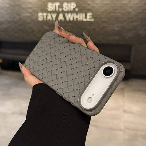 编织透气散热适用苹果17Air手机壳新款iphone16ProMax硅胶软壳15高级感14Pro创意小众13全包防摔12保护套男女