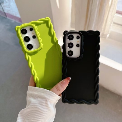 适用新款三星S25纯色手机壳S24 plus高级感S25 ultra 创意高级感简约男女Samaung A55透明韩风情侣防摔保护套