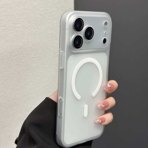 MagSafe磁吸冰雾磨砂适用苹果17e手机壳iPhone17ProMax自带镜头膜16/15/14Plus简约13保护套12情侣11全包防摔