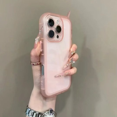 适用苹果17/16promax手机壳新款升级气囊小胖子iPhone15pro防摔14透明13pro简约12保护套11高级感7/8plus情侣