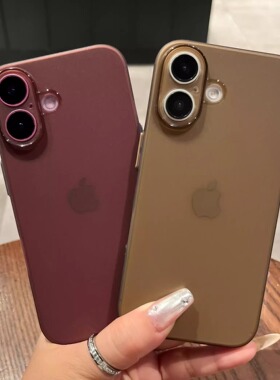 适用苹果17promax超薄磨砂手机壳新款iPhone16pro透明15plus全包14防摔13高级感简约12男女11pro裸机感保护套