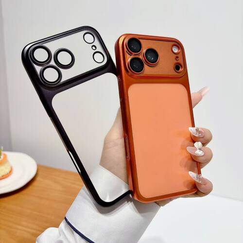 秒变大视窗磨砂PC硬壳适用苹果17ProMax手机壳全包防摔iPhone16Pro自带镜头膜15/14/13保护套男女12Pro高级感