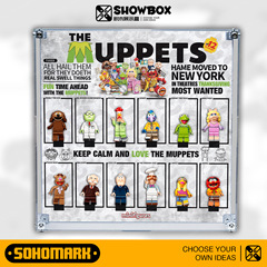 SOHOMARK人仔抽抽乐透明展示盒 适配LE高布偶大电影积木71033套装