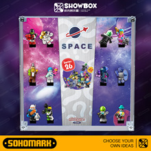 SOHOMARK人仔抽抽乐透明展示盒 适配LE高26季积木71046套装