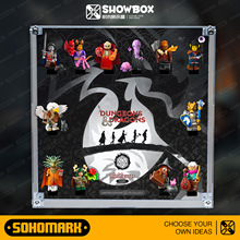 SOHOMARK人仔抽抽乐透明展示盒 适配LE高龙与地下城积木71047套装