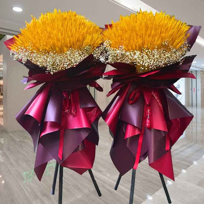 大麦大卖开业花篮同城配送开张鲜花速递山东省日照市东港区岚山区