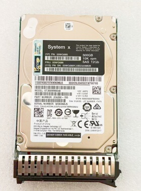 Lenovo/联想 IBM 00WG685 00WG686 300G SAS 10K 12G 正品原装