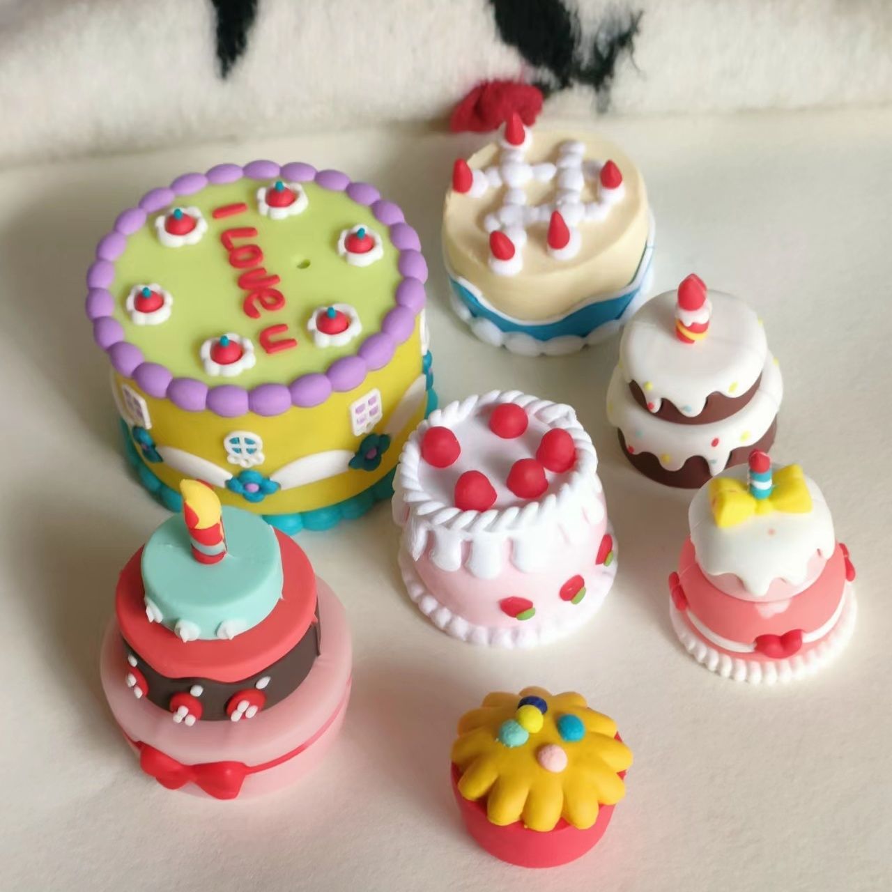 软胶立体小蛋糕儿童生日蛋糕