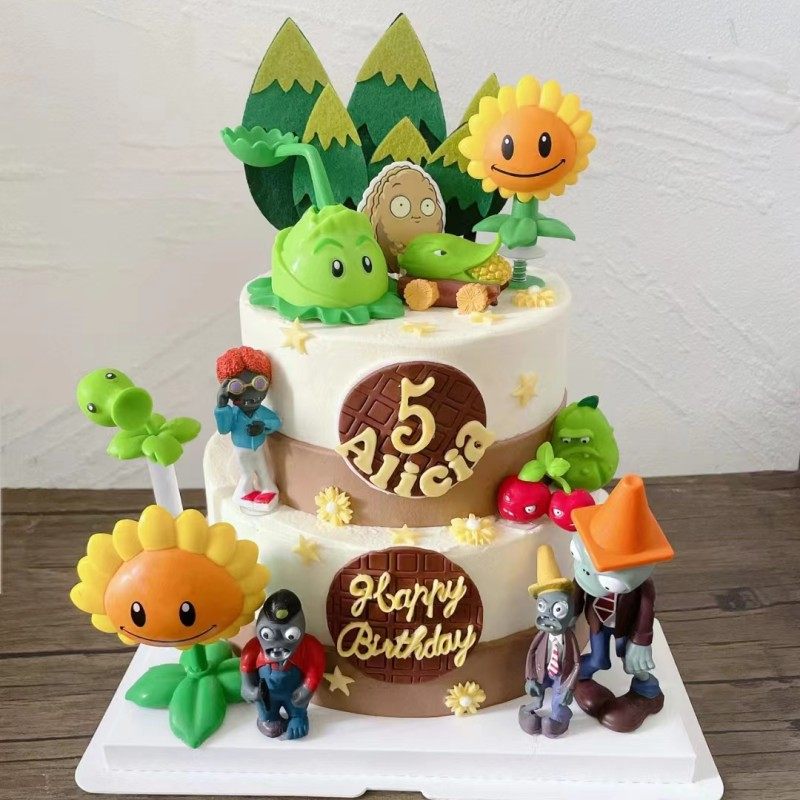 植物大战僵尸蛋糕装饰摆件生日插件插牌推推乐贴纸甜品台牛仔窝瓜,节庆用品/礼品,节日装扮用品,淘宝优惠券,粉丝福利购,淘宝优惠卷