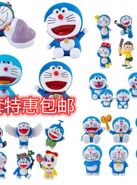 儿童蛋糕配件蓝胖子小猫蛋糕