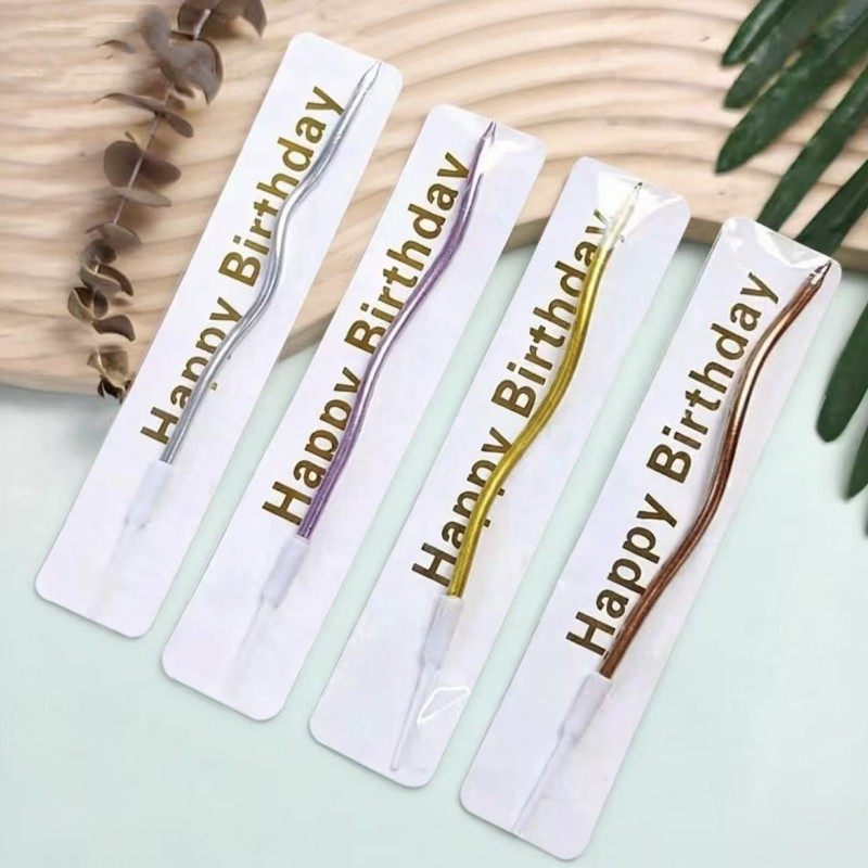 曲线生日蜡烛蛋糕用银色弯曲单支独立装儿童派对插件创意烘焙摆件,节庆用品/礼品,蜡烛,淘宝优惠券,粉丝福利购,淘宝优惠卷