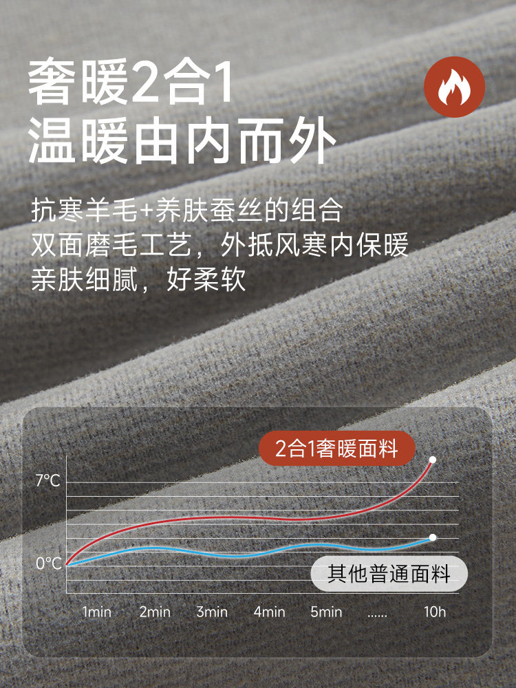 겨울 청소년 가을 옷과 긴 내복 정장 남성 면화 열 속옷 고등학생 및 대학생 실크면 스웨터