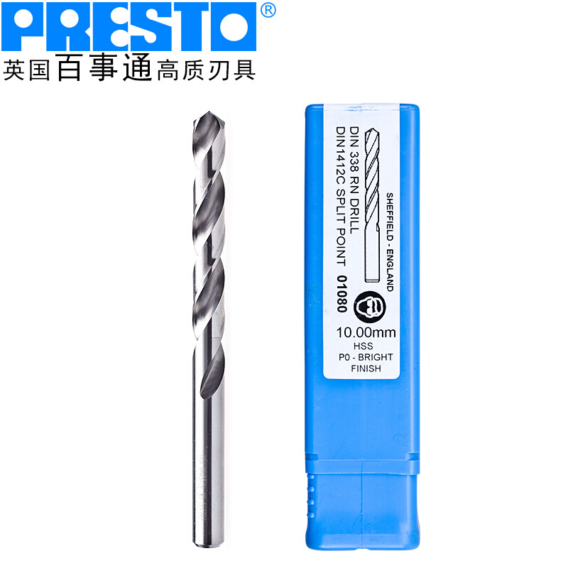 百事通（PRESTO）进口钻头 高速钢直柄麻花钻 0.3～10.9mm钻嘴