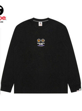 Aape联名BABY MILO STORE男装卡通图案印花长袖T恤9797XXP