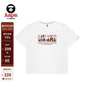 Aape联名BABY MILO STORE童装春夏卡通印花短袖T恤9752XXO