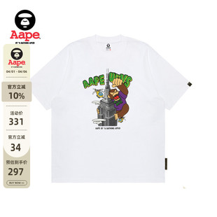 猿人军团潮流印花休闲短袖 T恤1720XXP 春季 Aape旗舰店男装