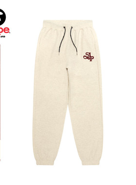 Aape旗舰店女装秋冬字母刺绣简约潮流休闲束脚卫裤C660XAP