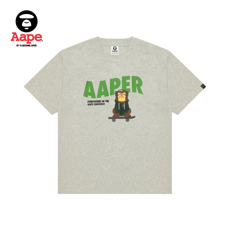 Aape猿人印花休闲潮流短袖T恤