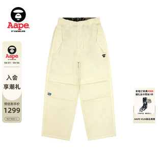 裤 D610XXQ 春夏猿人徽章水洗做旧潮流休闲宽松工装 Aape旗舰店男装
