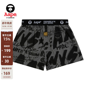 Aape旗舰店配饰猿人街头涂鸦风潮流休闲平脚内裤 5343XXP