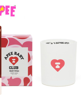 APEE家居心型标丝绒花瓣调香薰蜡烛（140g）F395A5P