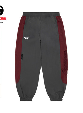 Aape旗舰店男装秋冬猿人刺绣复古撞色休闲束脚运动裤长裤C639XXP