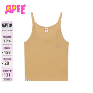 APEE女装 心型徽章吊带上衣F183A5P 春季