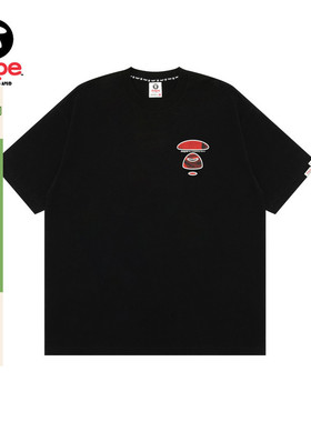 Aape旗舰店男装春夏迷彩猿人字母印花潮流舒适短袖T恤10013XQ